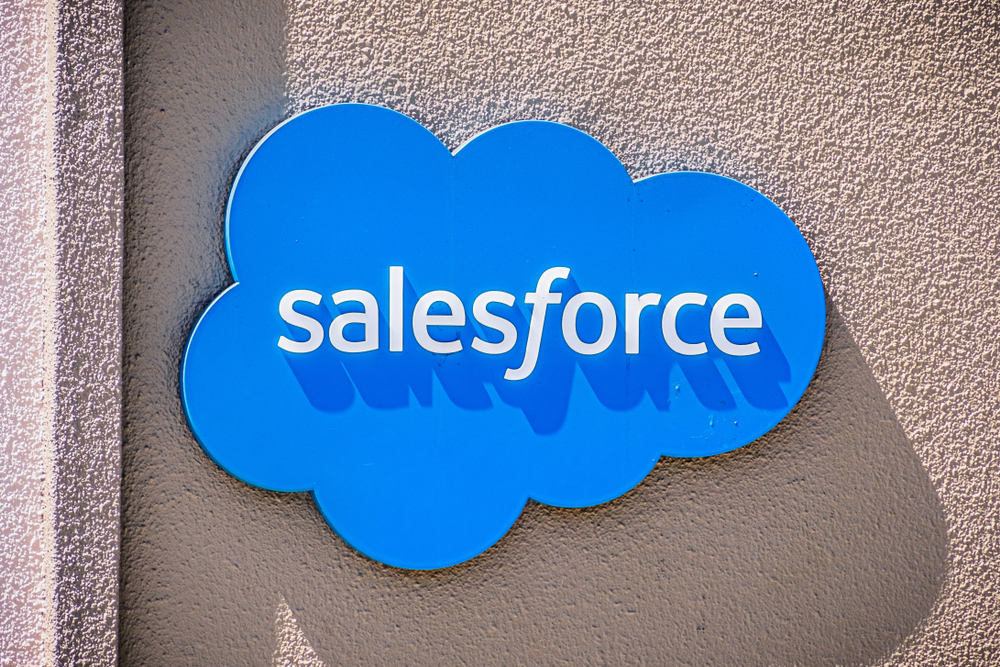 Technology (names J - Z) - Salesforce Inc logo on building-by Sundry Photography via Shutterstock